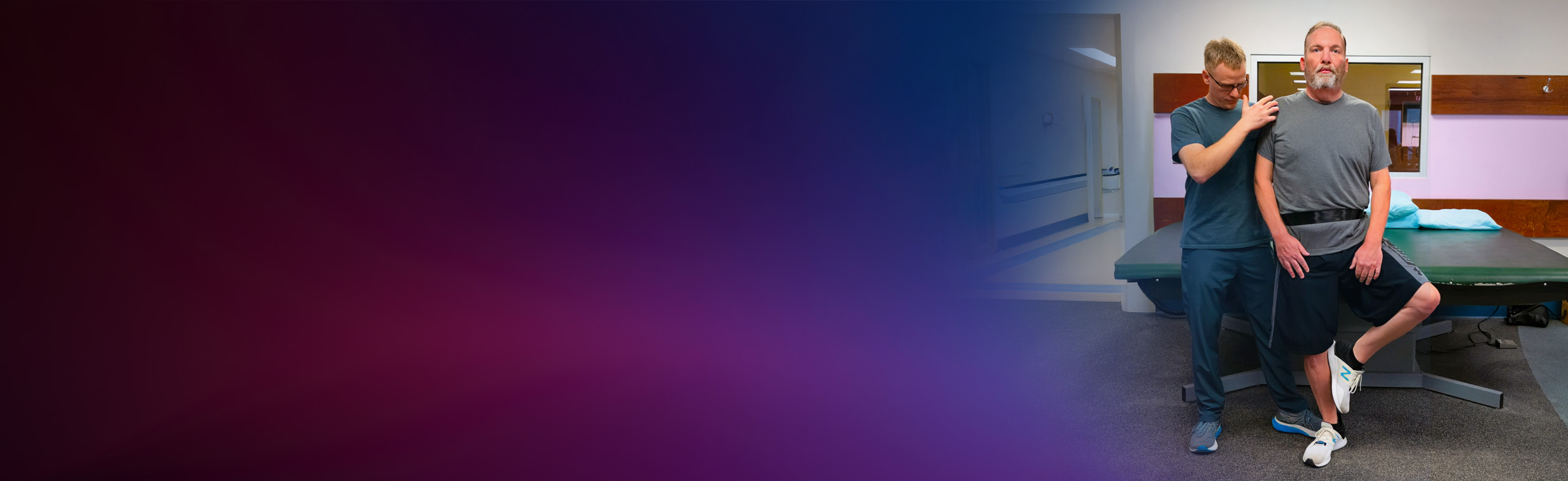 smiling man in the gym